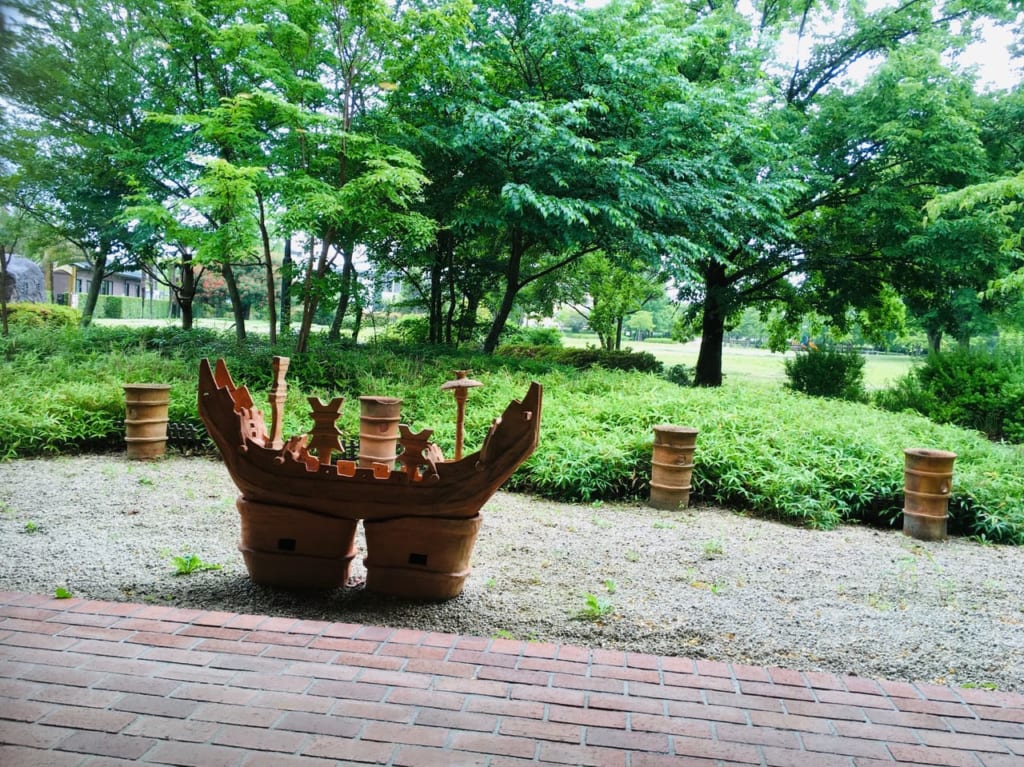 文化財センターはにわ館ロビーからの景色