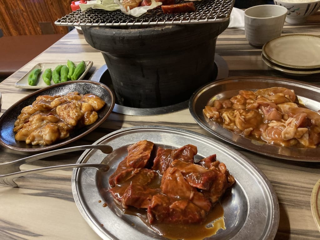 一升びんの焼肉