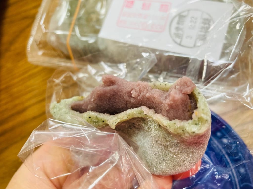 福徳餅よもぎを食べた画像