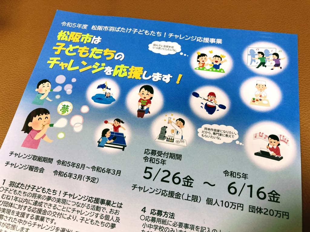 はばたけ2023年度チラシズーム