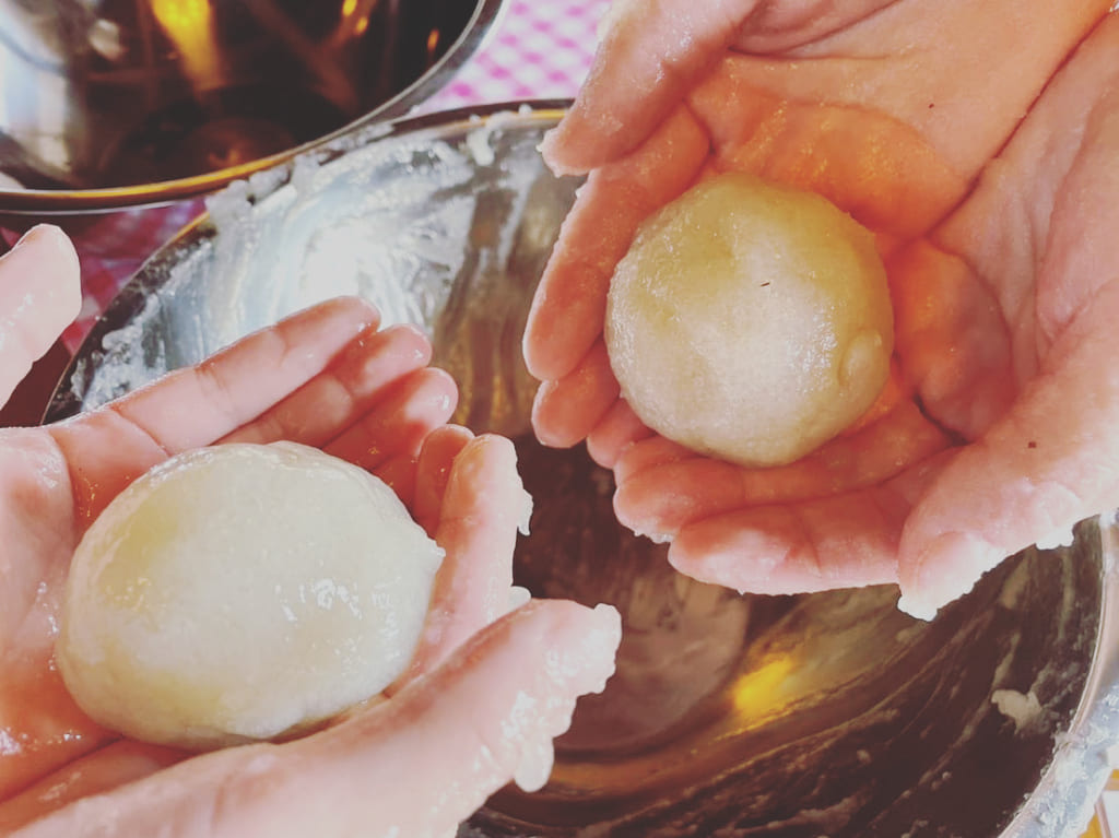 カフェドゥハゼールこんにゃくつくり