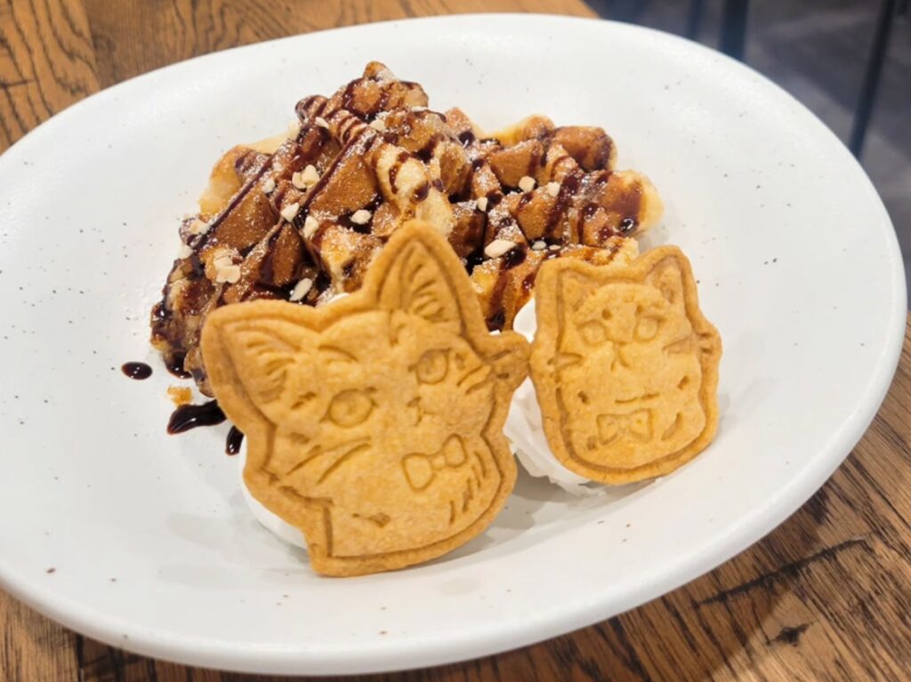 喫茶チャチャのワッフル
