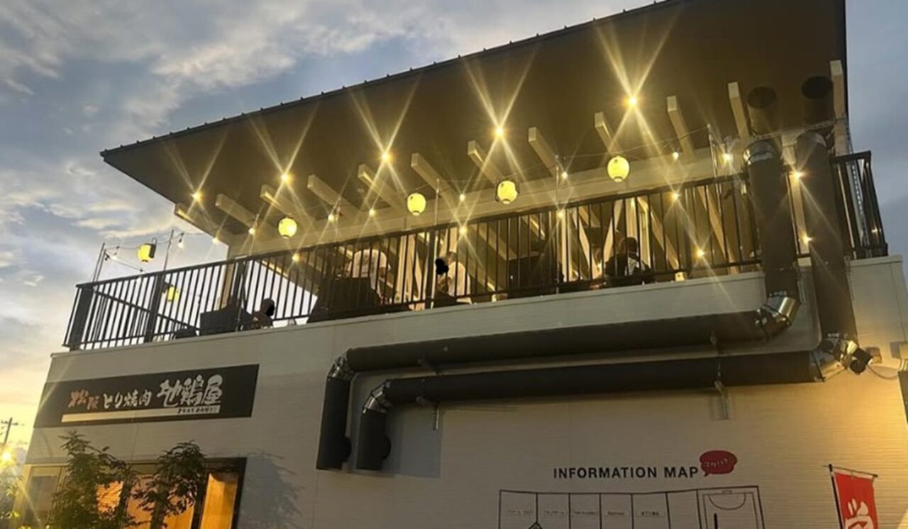 地鶏屋高町店ビアガーデン画像