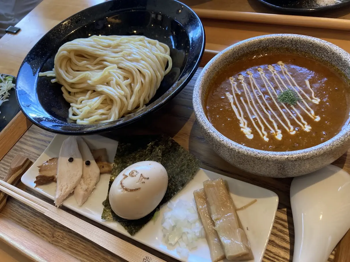 開花屋太郎のつけ麺ななめ