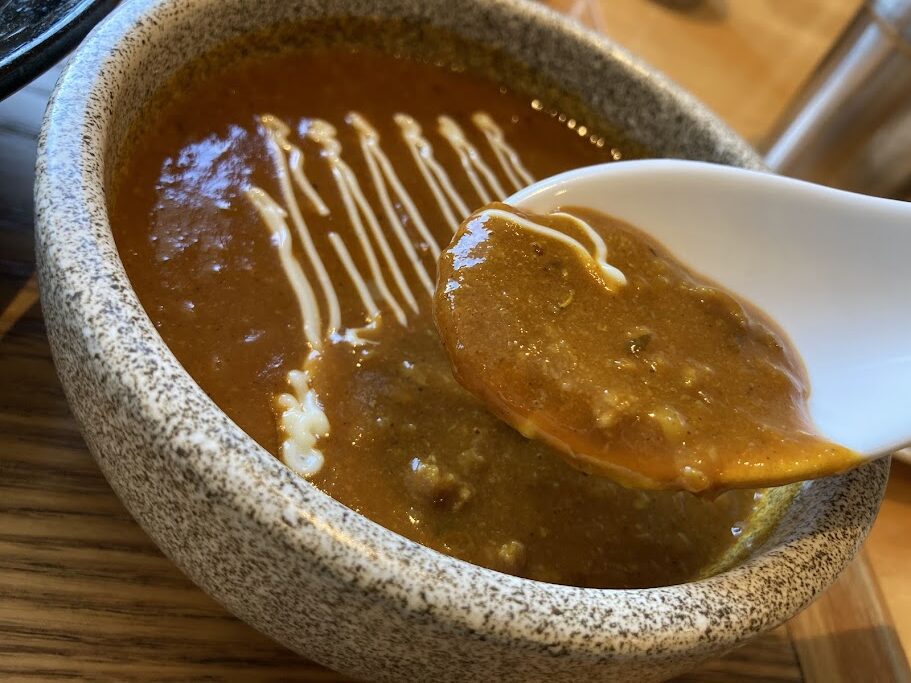 開花屋太郎のつけ麺のタレカレー
