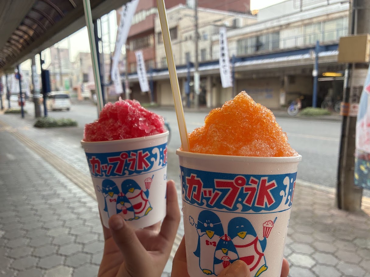 天輪焼のかき氷