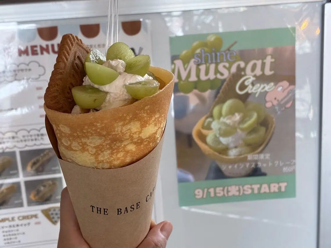 ザベースカフェのクレープ