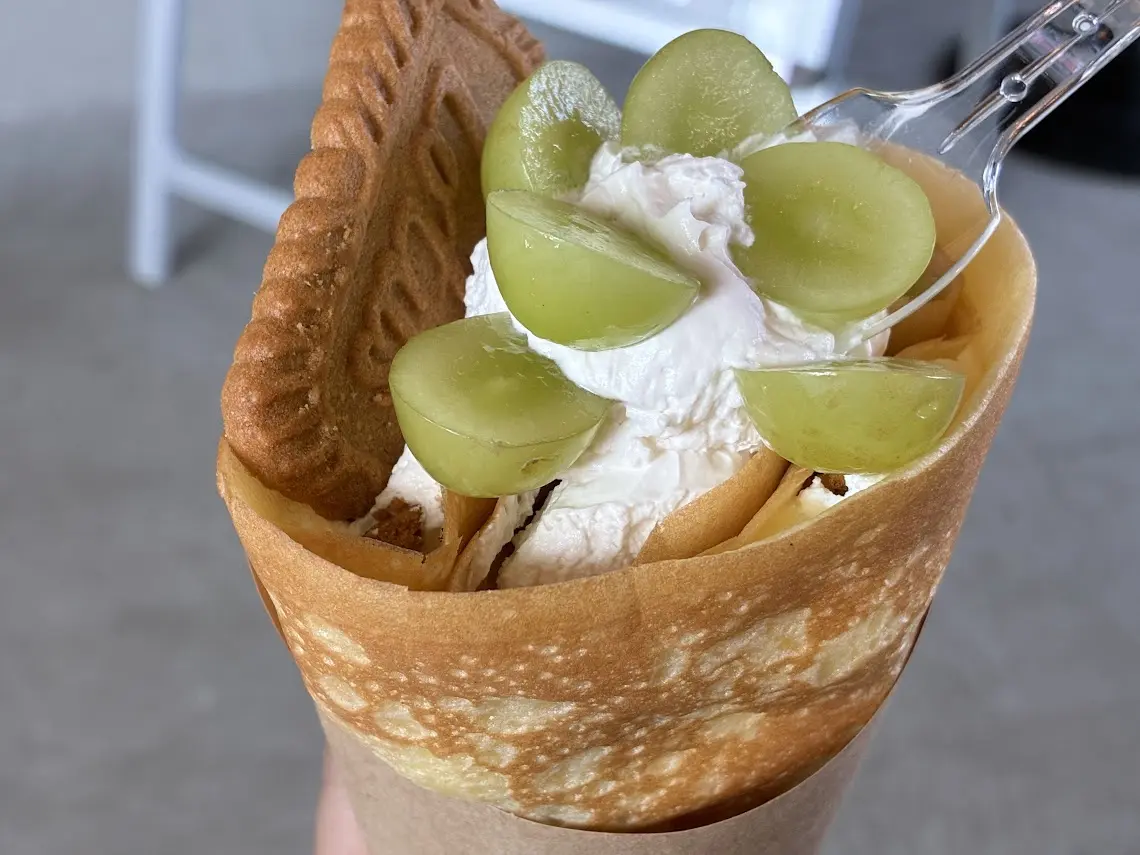 ザベースカフェのクレープズーム